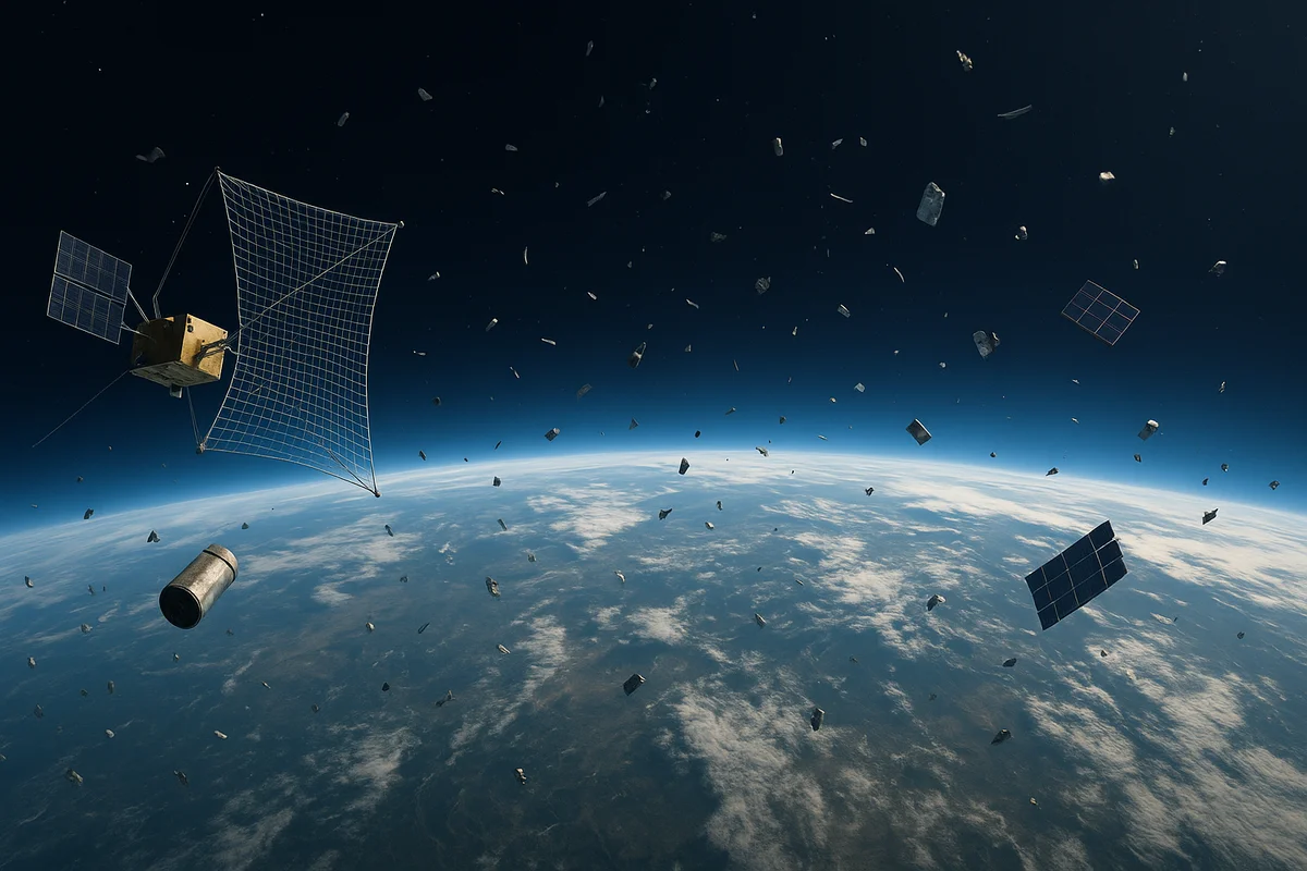 La basura espacial amenaza las misiones del futuro, pero nuevas propuestas muestran cómo podría limpiarse la órbita terrestre