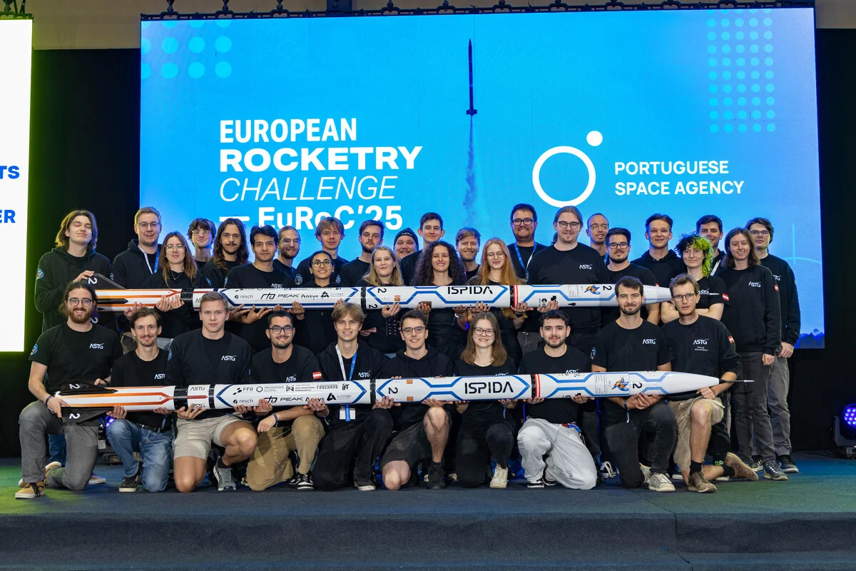 El cohete híbrido ISPIDA lleva al equipo de Graz al título europeo de cohetería
