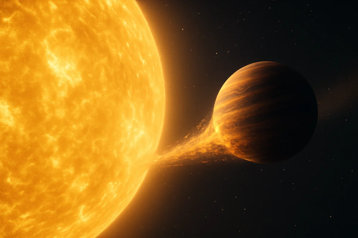 Científicos observan la lenta agonía de un planeta que se desintegra en el espacio