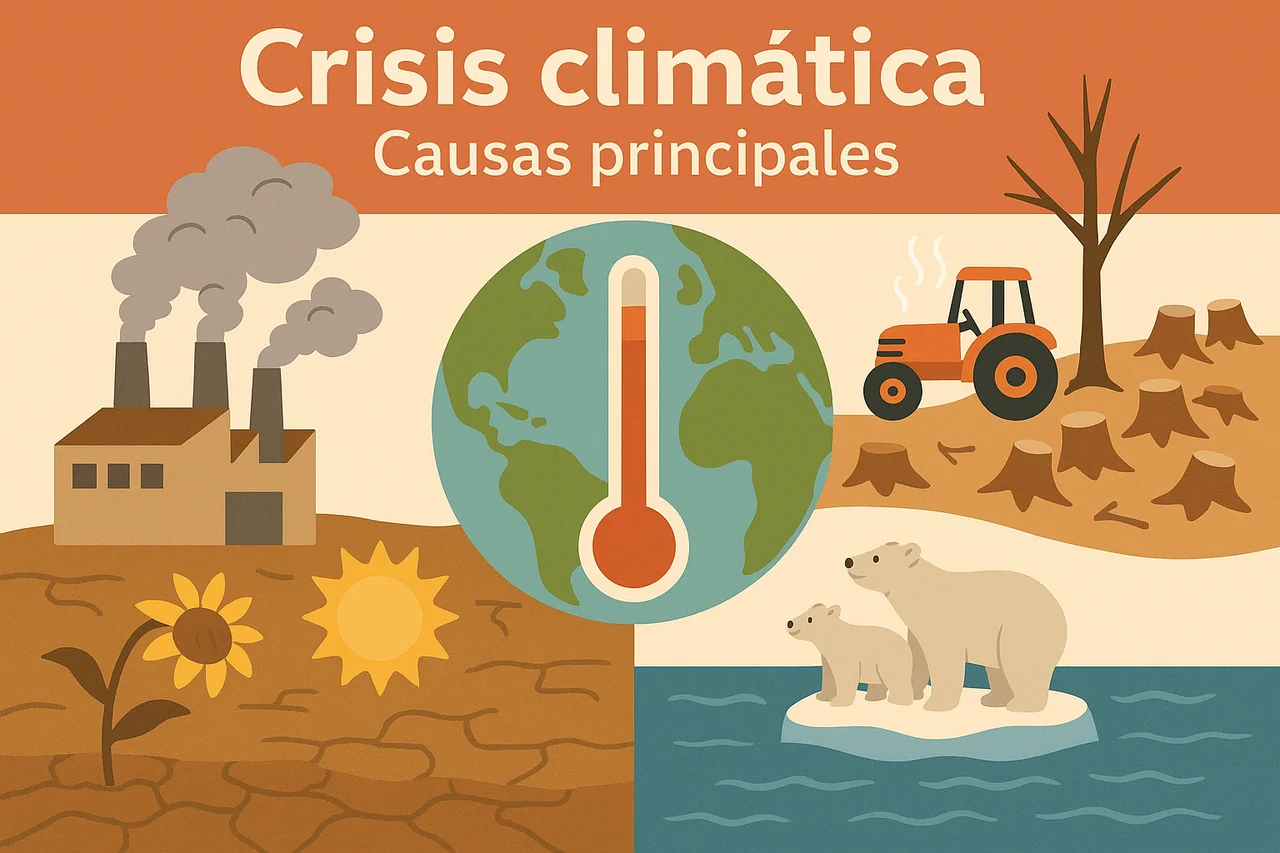 ¿Qué es la crisis climática y cuáles son sus causas principales?