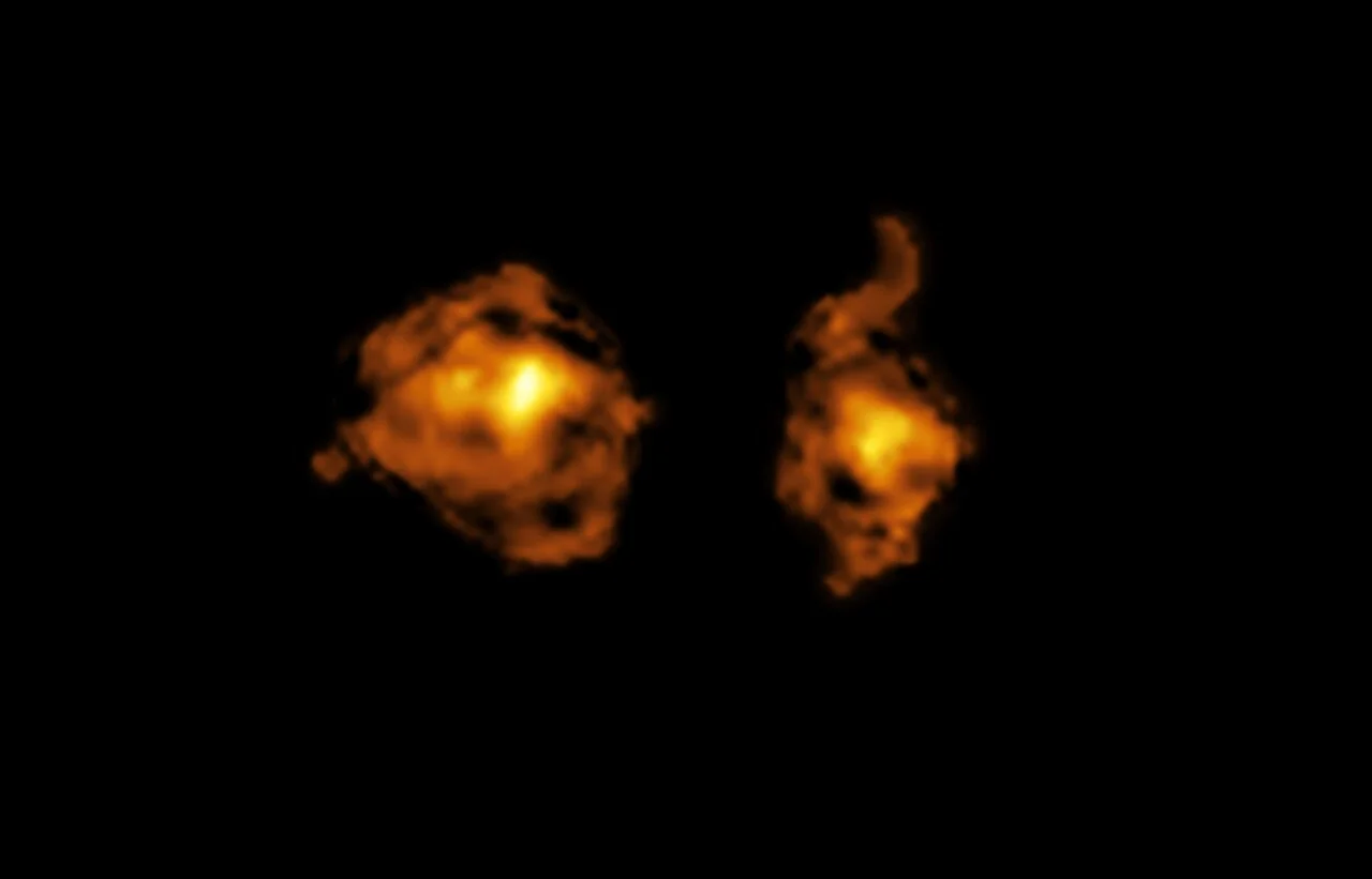 Descubren cómo un cuásar destruye una galaxia en una colisión estelar a 11.000 millones de años luz