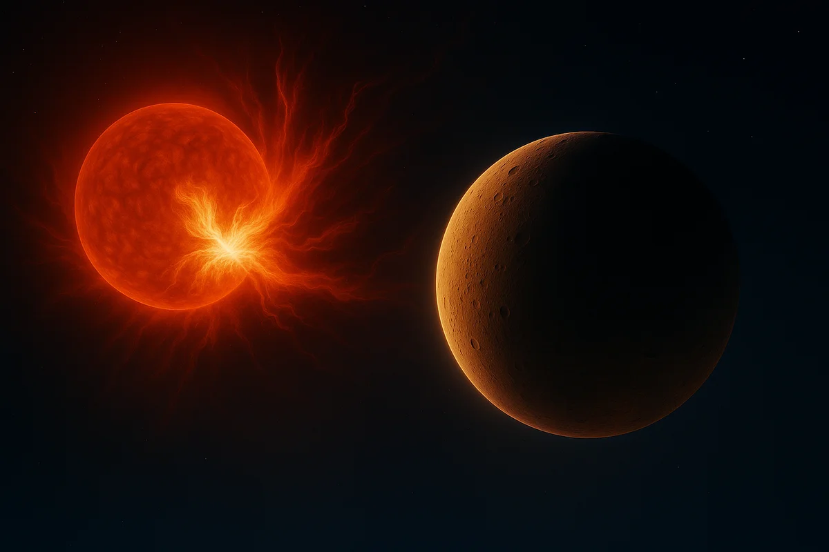 Un estudio sobre las erupciones de una estrella pequeña y activa podría ayudar a detectar atmósferas en planetas habitables