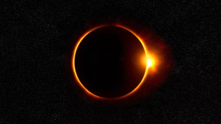 Eclipse Solar: Danza Cósmica entre el Sol y la Luna