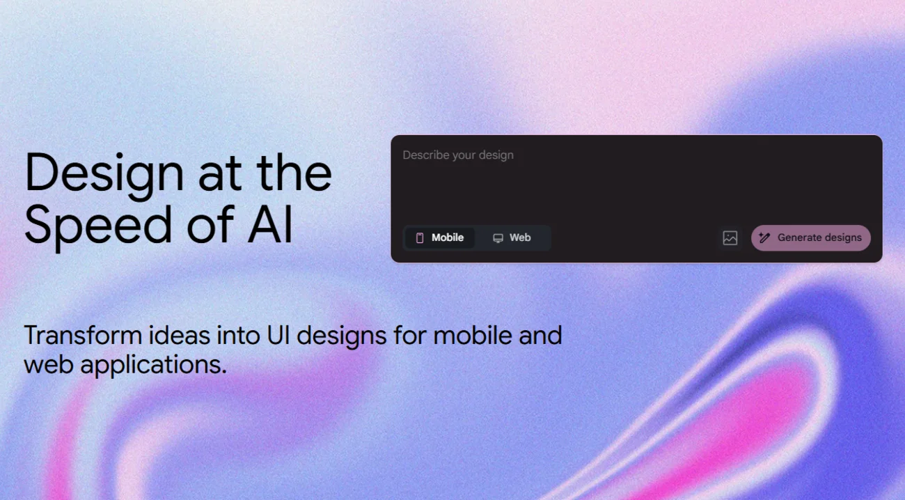 Stitch de Google: Crea apps desde texto e imágenes con inteligencia artificial