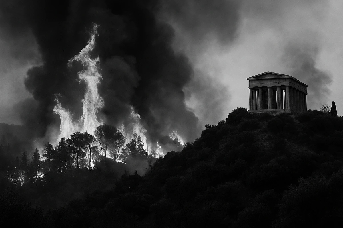 Incendios forestales fuerzan la evacuación de aldeas en Grecia durante la ola de calor