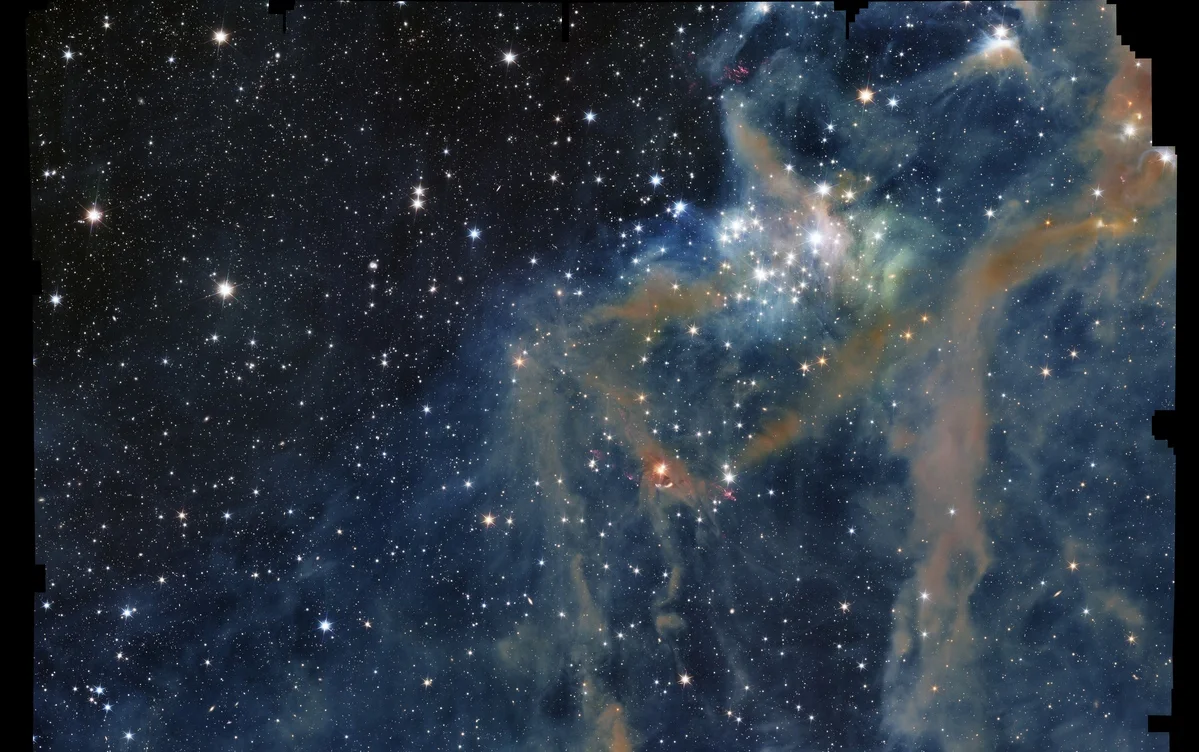 Euclid capta miles de estrellas ocultas tras una nube de polvo en la constelación de Orión