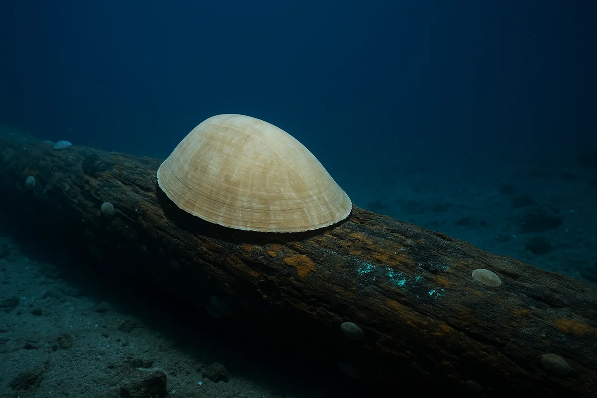 Descubren una nueva especie de lapa gigante que habita en troncos sumergidos a 2.400 metros