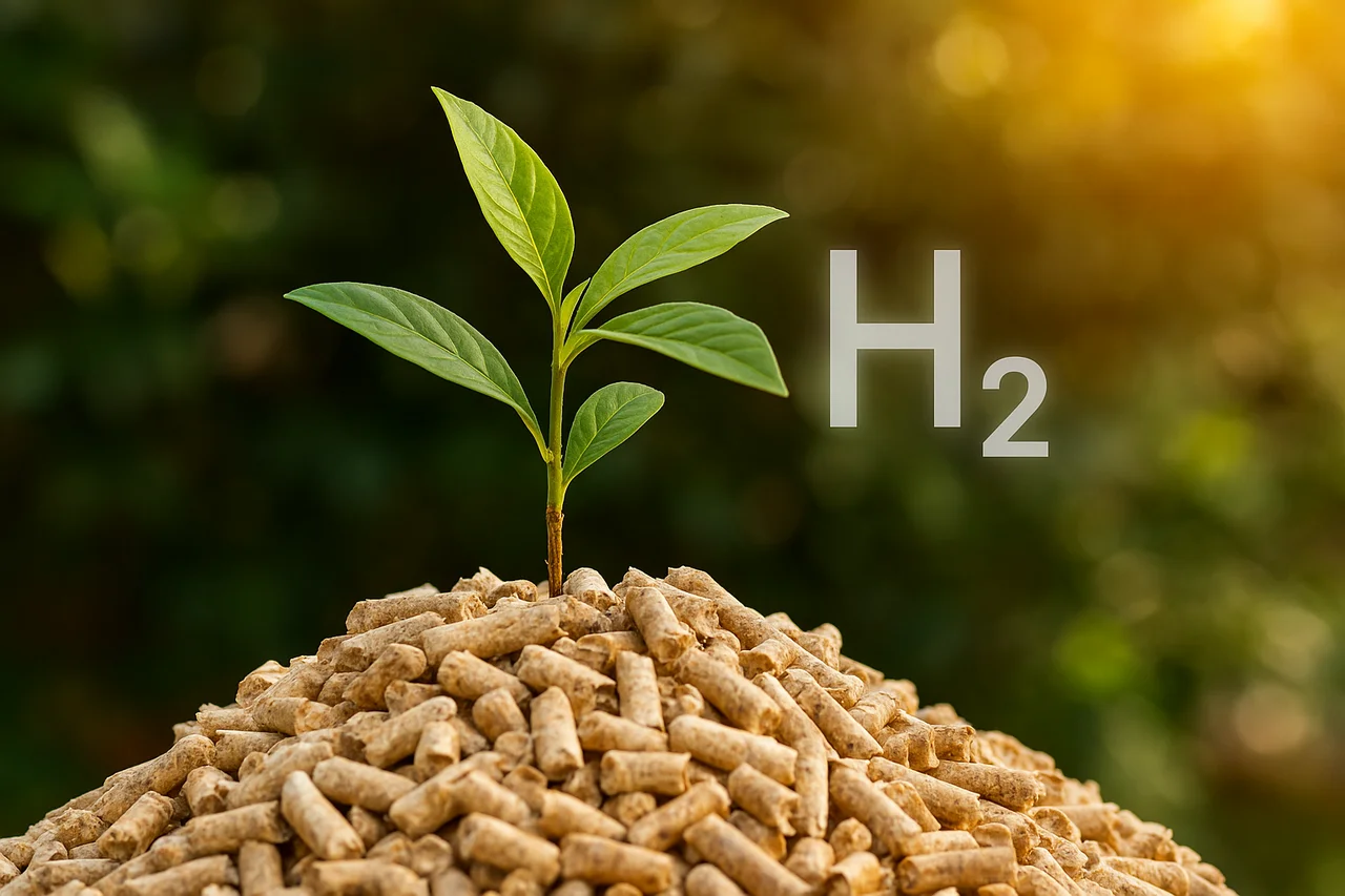 Qué es el hidrógeno a partir de biomasa y cómo contribuye a la transición energética