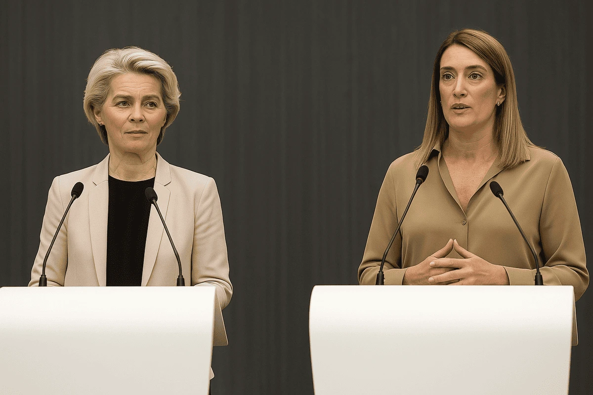 Víctimas de la DANA de Valencia se reúnen en Bruselas con Von der Leyen y Metsola para exigir justicia