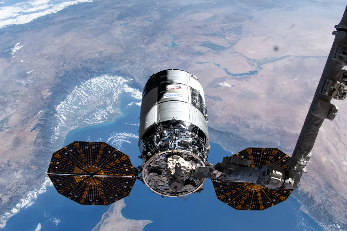 La NASA transmitirá la salida de la nave Cygnus de Northrop Grumman desde la Estación Espacial Internacional