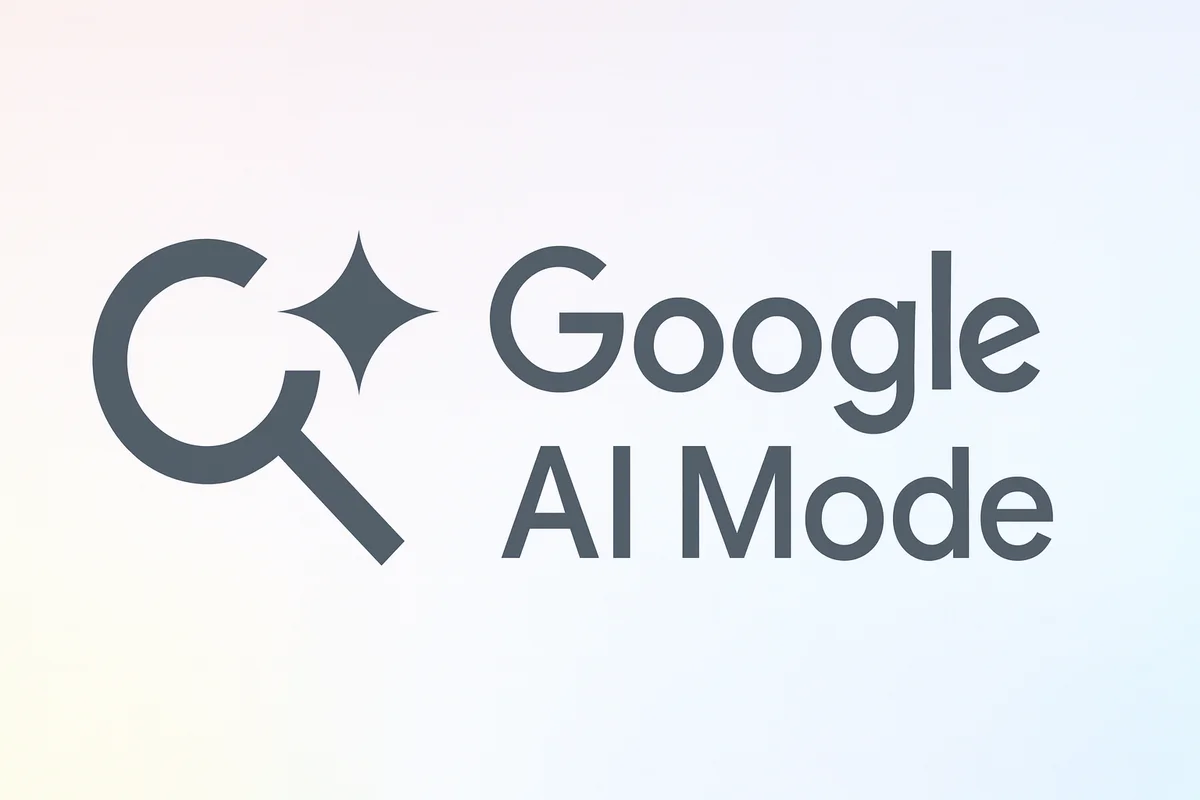 Logo de Google AI Mode sobre fondo claro
