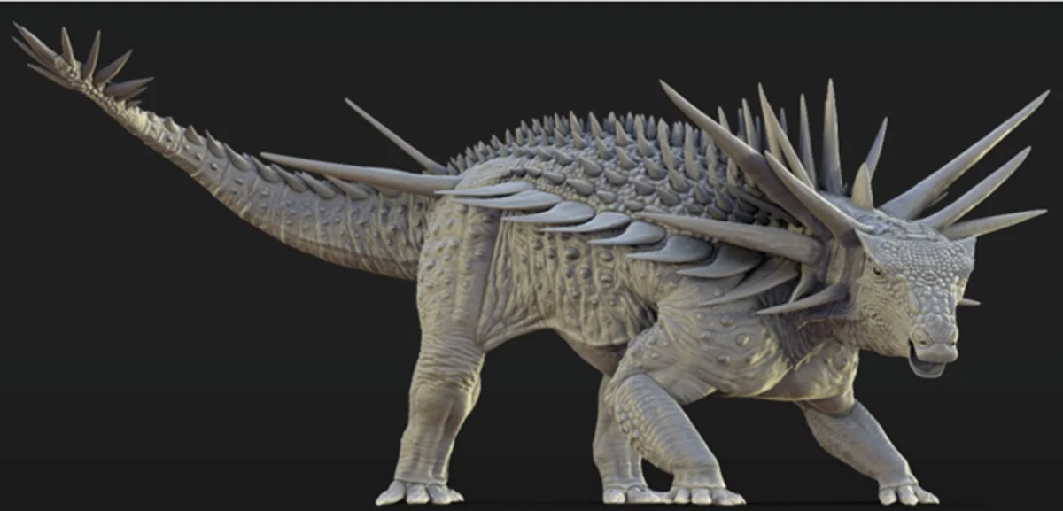 Spicomellus afer: el dinosaurio acorazado con púas de un metro