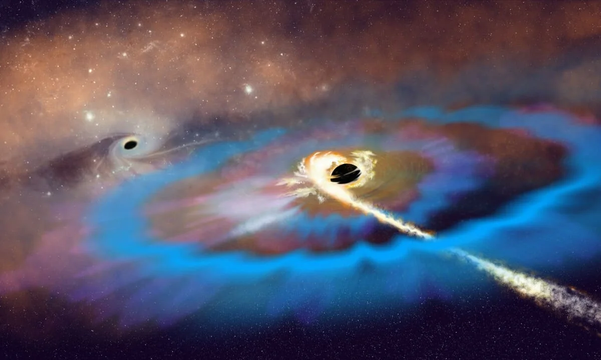 Detectan un agujero negro que destruye una estrella y emite una potente señal de radio lejos del núcleo de su galaxia