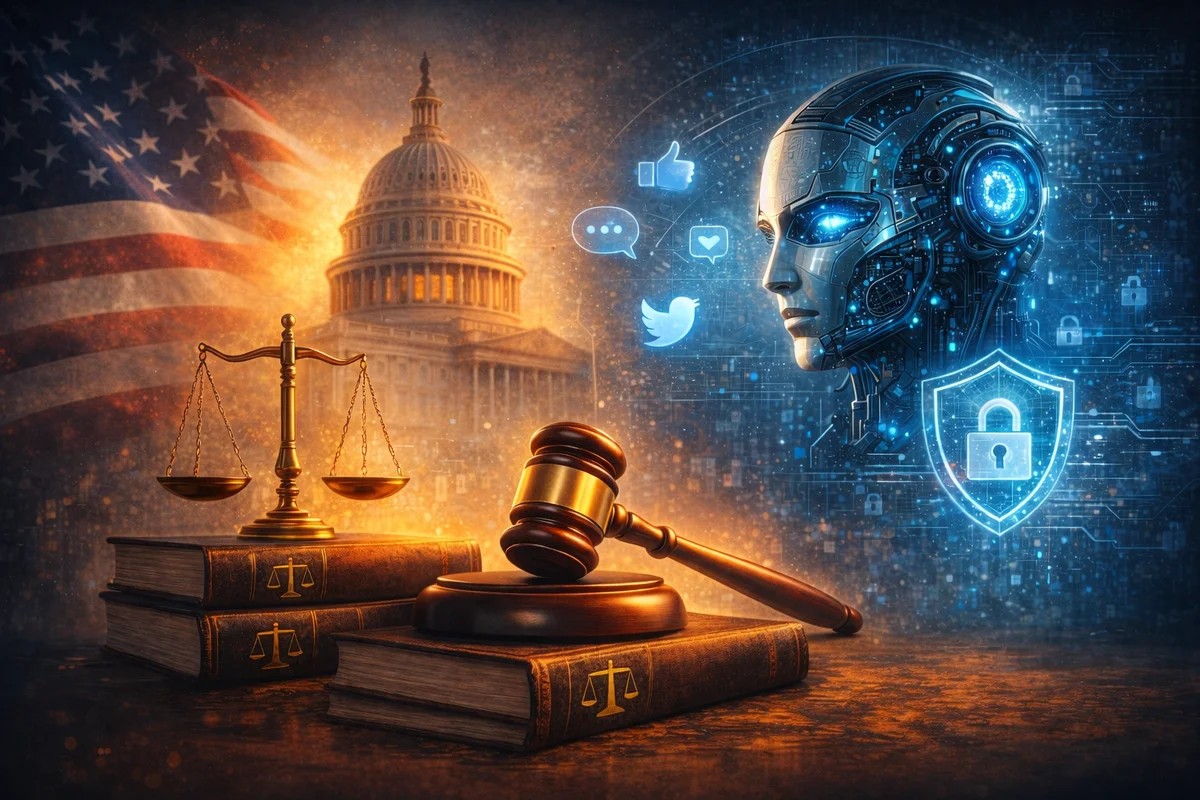Las nuevas leyes tecnológicas que entran en vigor en 2026 en EE. UU.: IA, redes sociales y privacidad