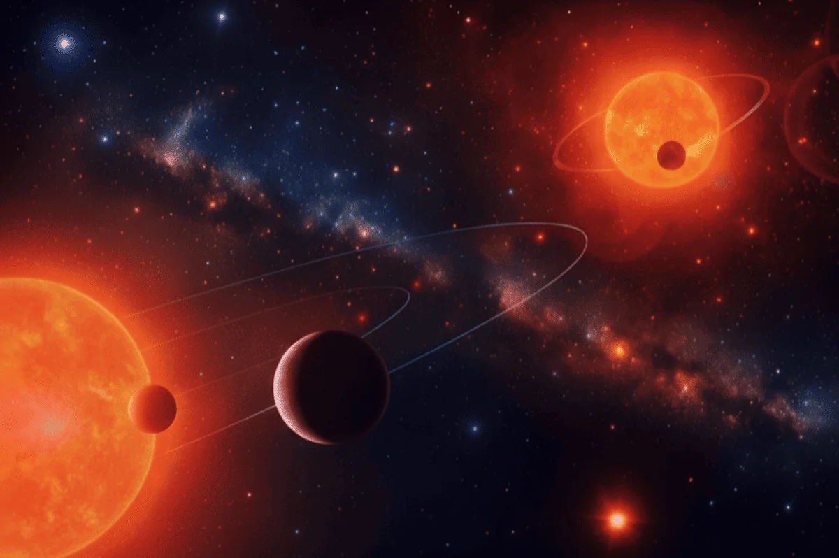 Tres planetas del tamaño de la Tierra descubiertos en un sistema de dos estrellas