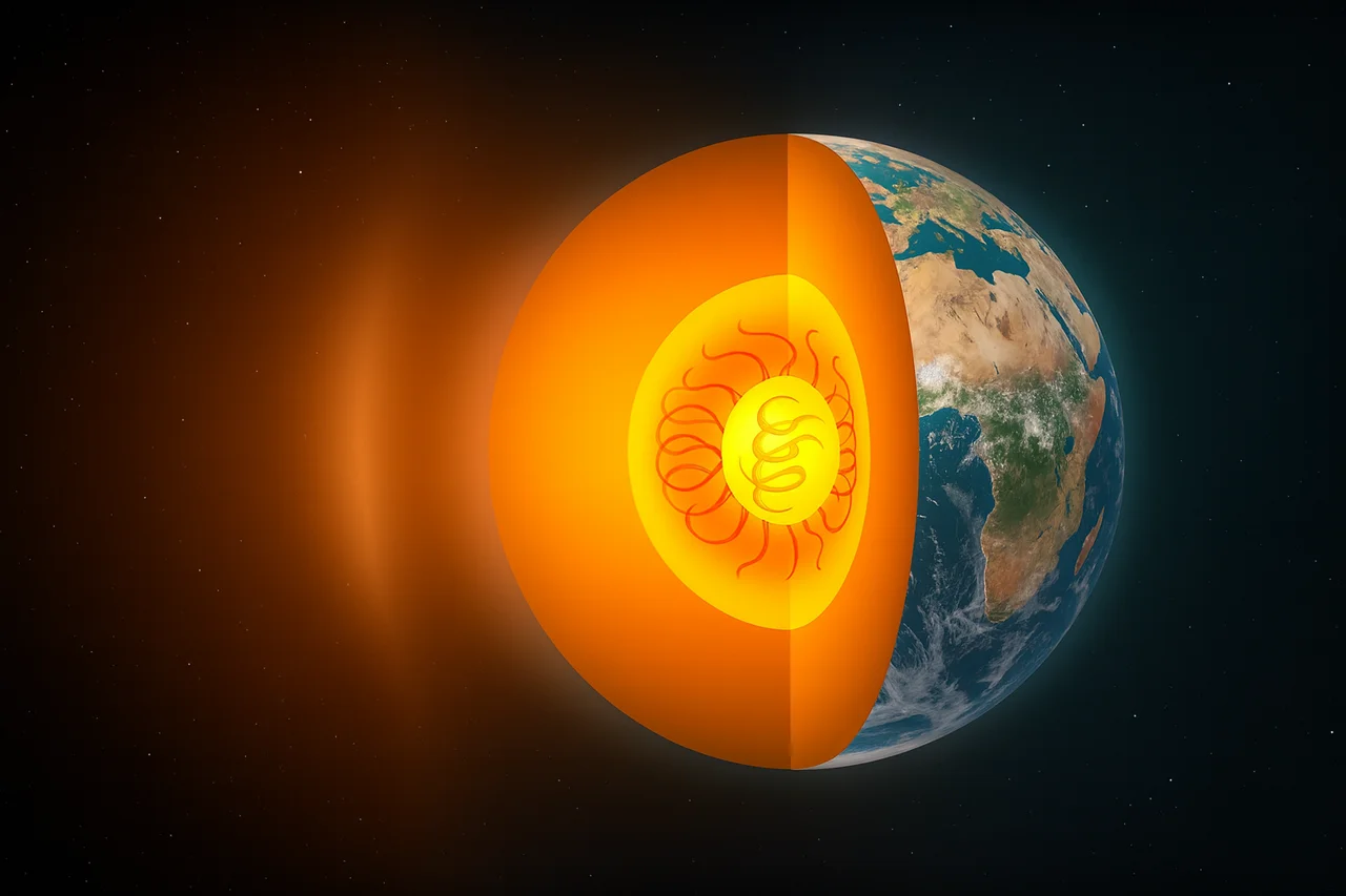 El núcleo interno de la Tierra empezó a congelarse gracias al carbono, según nueva investigación