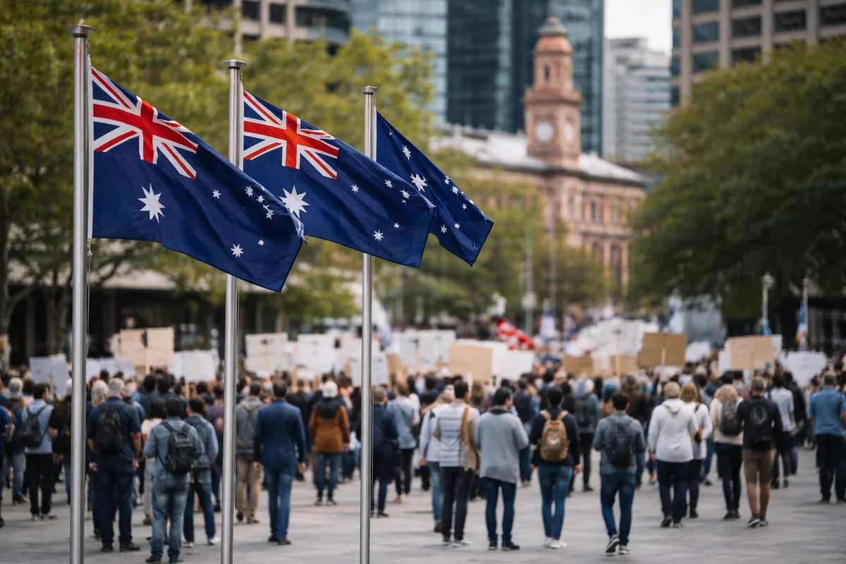 Australia celebra su día nacional entre marchas del “Día de la Invasión” y protestas contra la inmigración