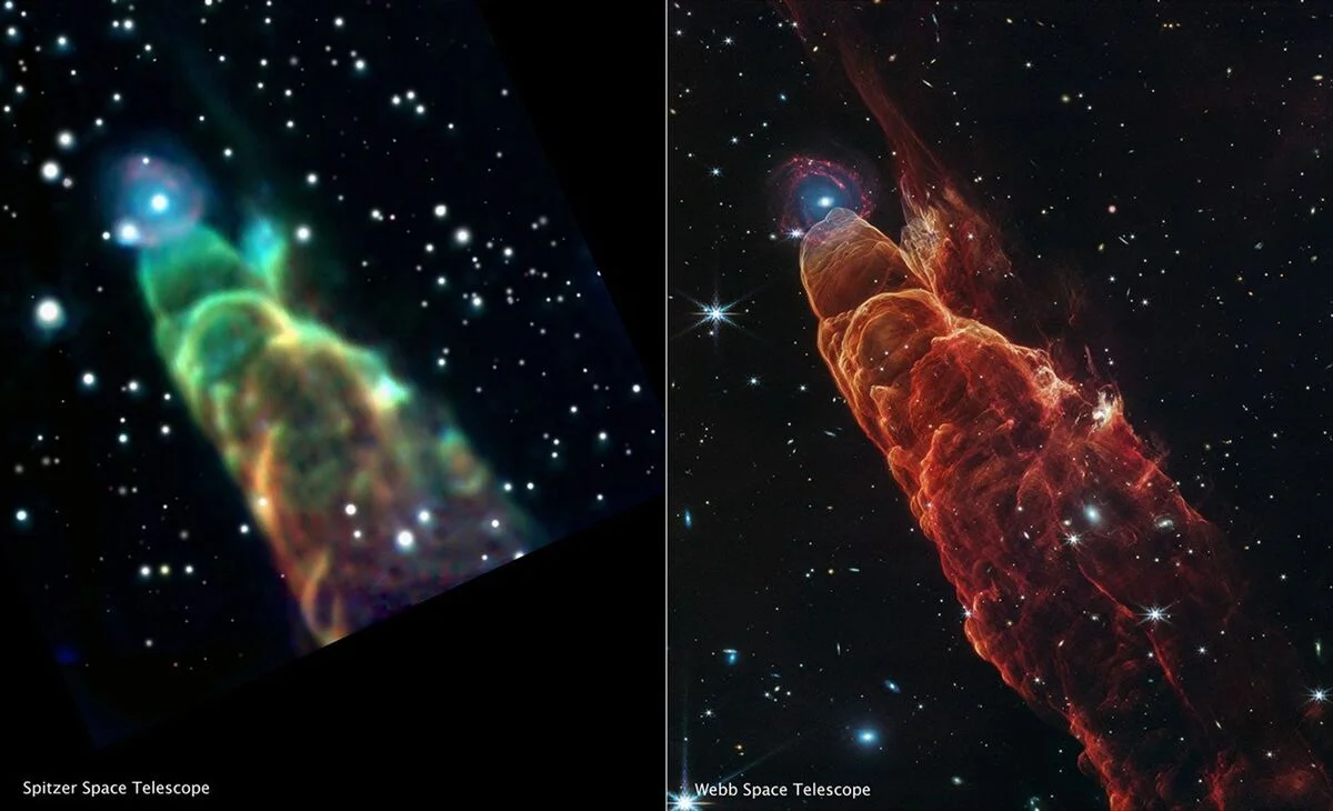 El telescopio James Webb revela detalles sin precedentes del chorro estelar Herbig-Haro 49/50