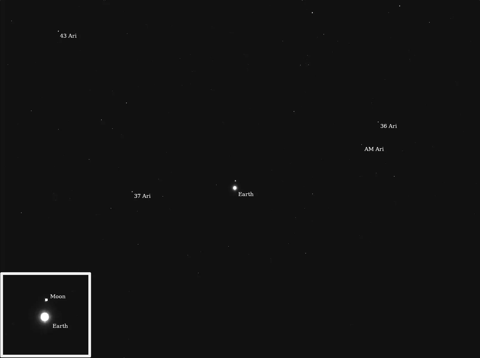 Psyche de la NASA sorprende al fotografiar la Tierra y la Luna desde 290 millones de kilómetros de distancia
