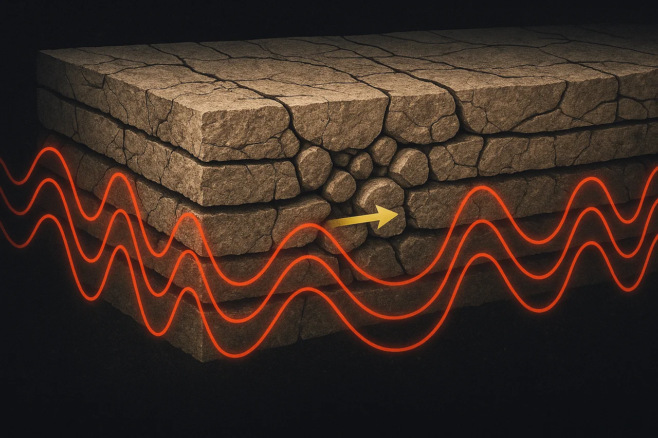 Un estudio revela la causa del enlentecimiento temporal de las ondas sísmicas después de un sismo