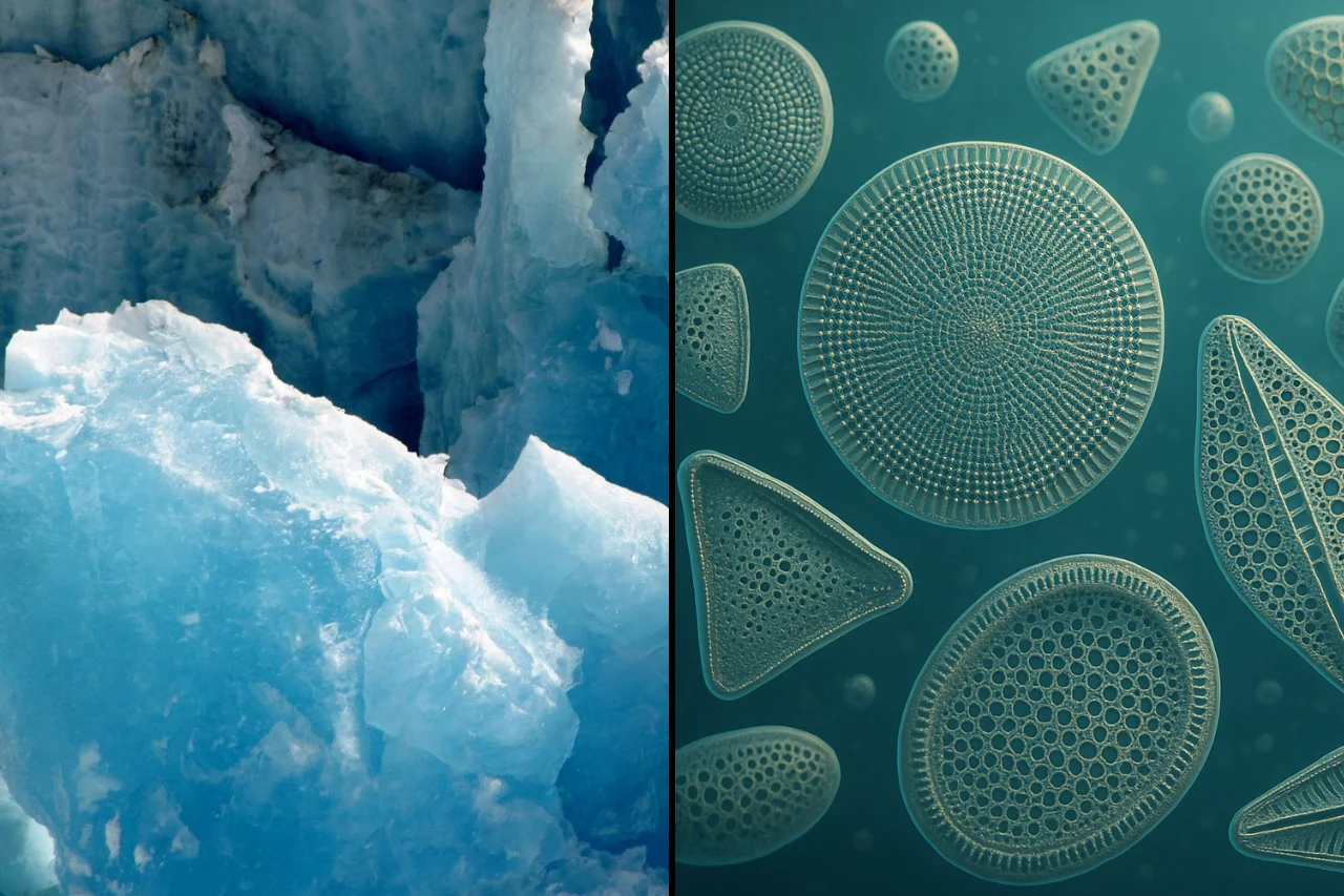 Las diatomeas del Ártico sorprenden al deslizarse en hielo a temperaturas letales
