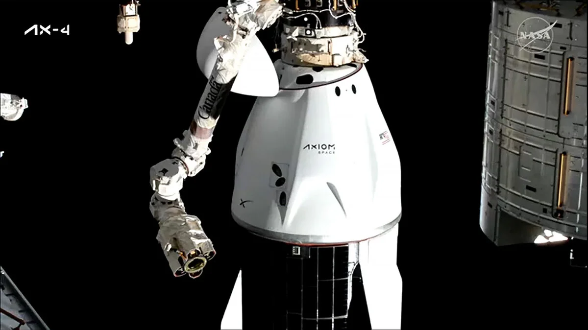 Astronautas del Ax-4 inician regreso a la Tierra tras desacoplarse de la Estación Espacial