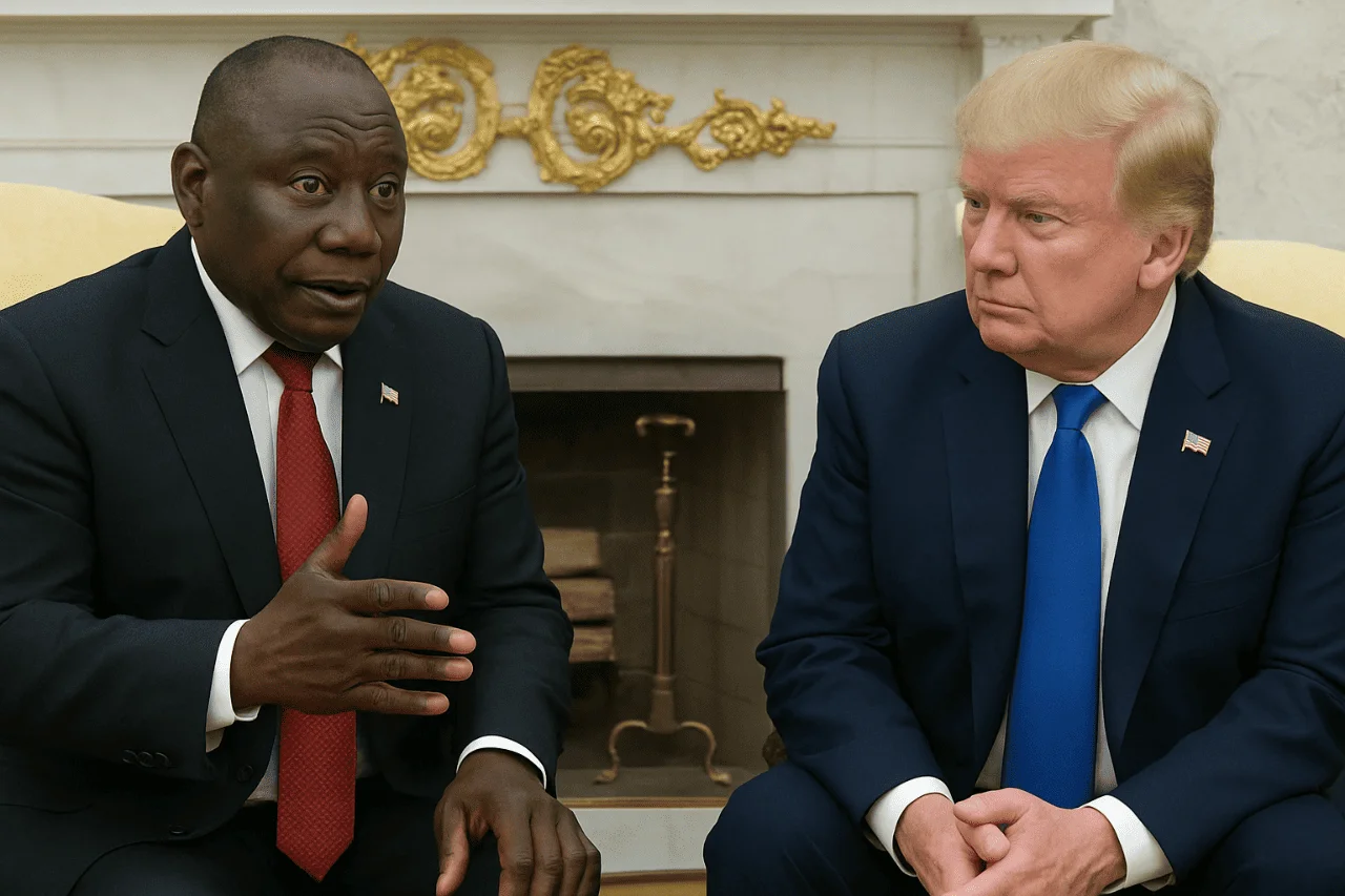 Trump acusa sin pruebas a Ramaphosa de genocidio contra blancos en Sudáfrica