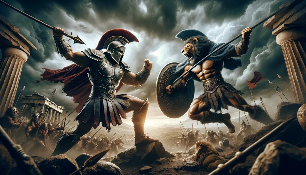 Ares contra Heracles - Mitos y batallas