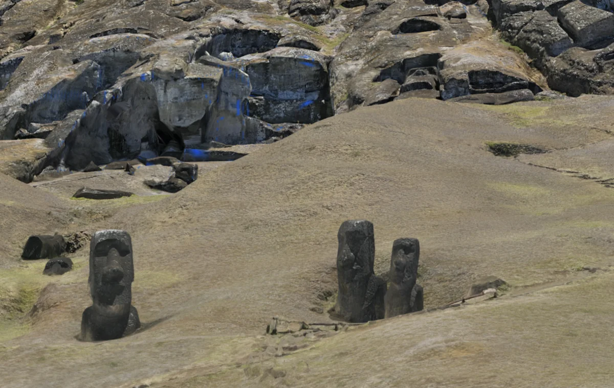 Así es el nuevo modelo 3D que permite explorar las estatuas de la Isla de Pascua desde casa
