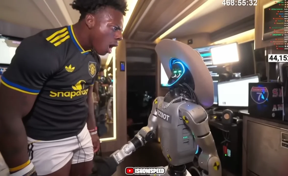 IShowSpeed es demandado tras la agresión al robot viral Rizzbot durante una transmisión en vivo
