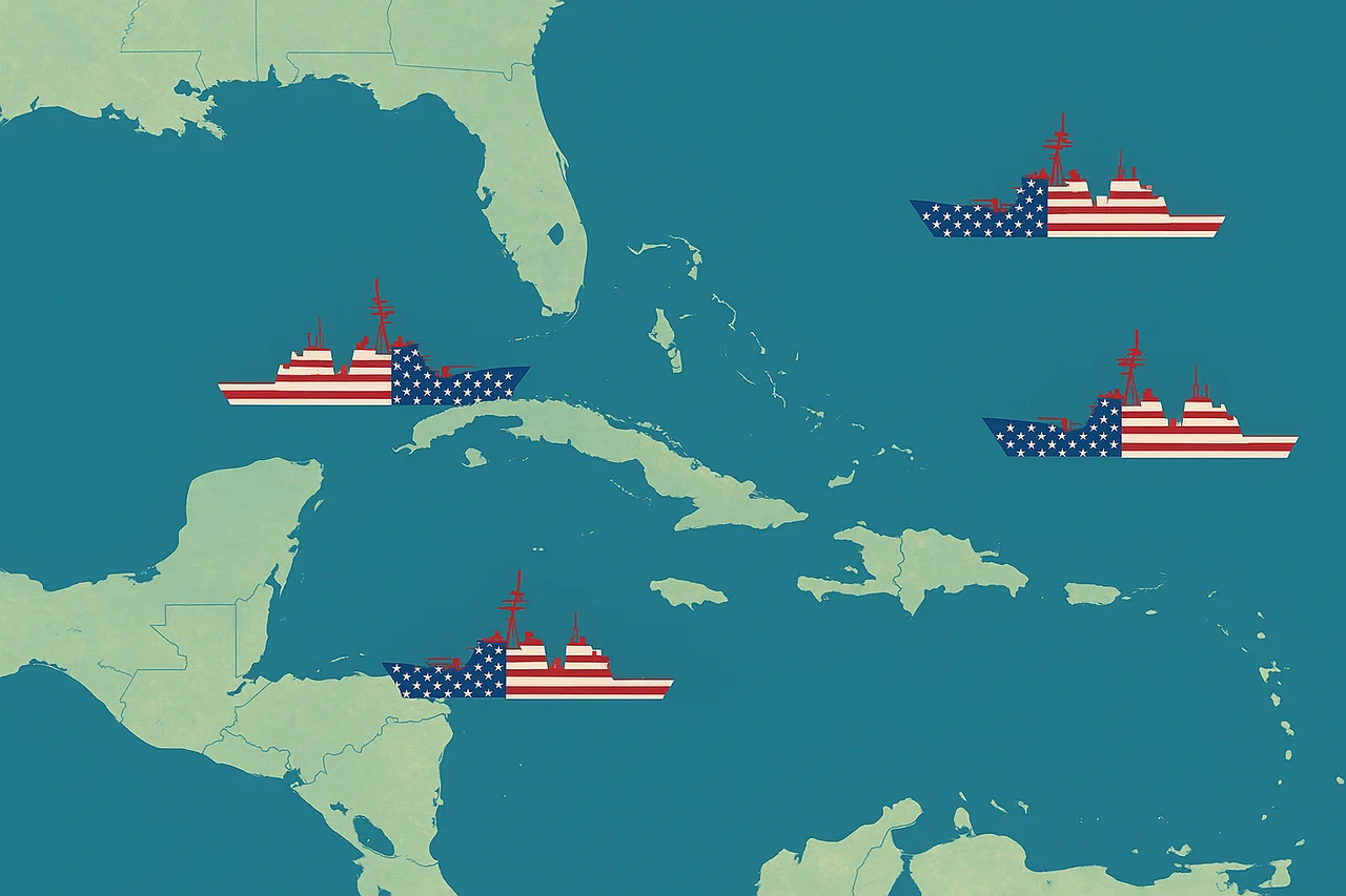 Estados Unidos despliega una flota en el Caribe y crecen las dudas sobre su verdadero objetivo