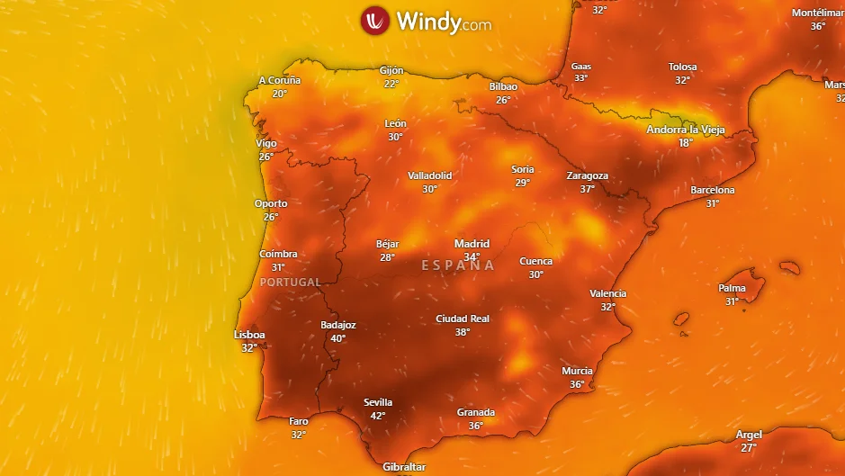 AEMET advierte que la ola de calor en España seguirá toda la semana